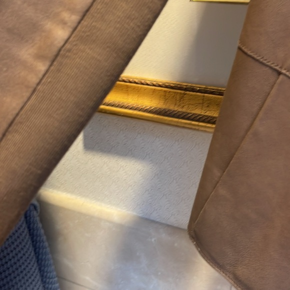 Vince Leather Draped Jacket - Picture 3 of 8